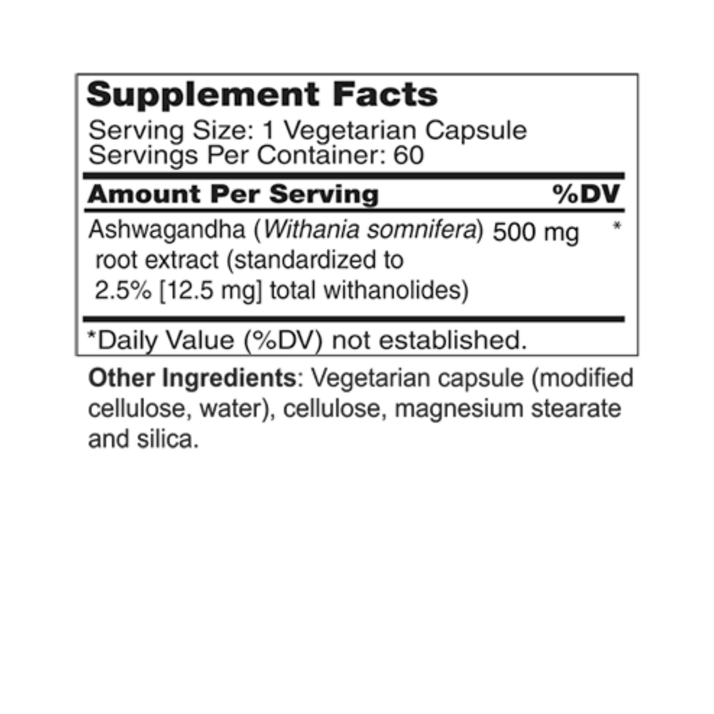 Ashwagandha Extract 500mg