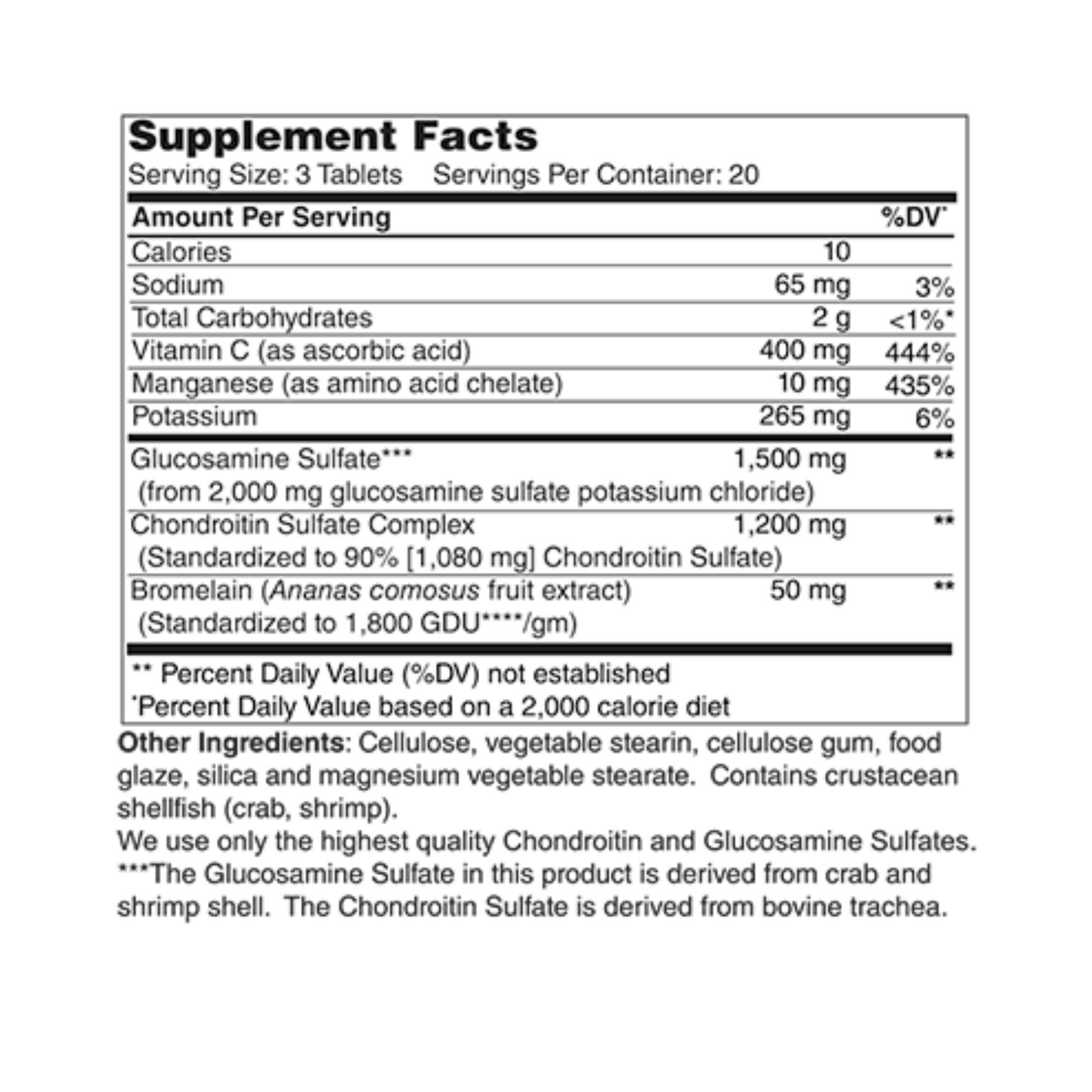 Glucosamine & Chondroitin Plus