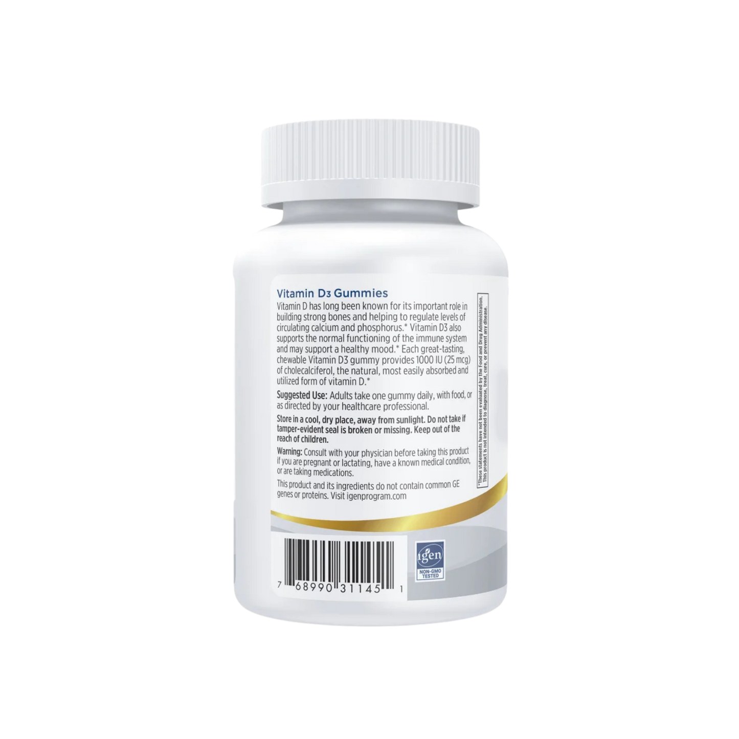 Vitamin D3 Gummies 1000IU #60