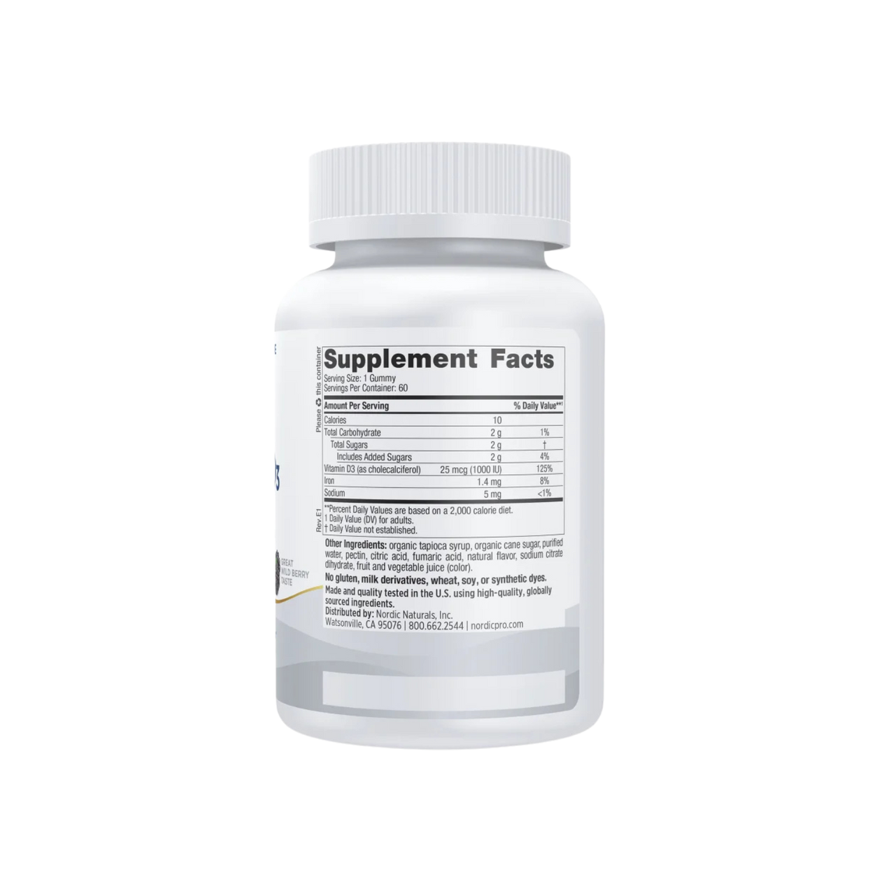 Vitamin D3 Gummies 1000IU #60