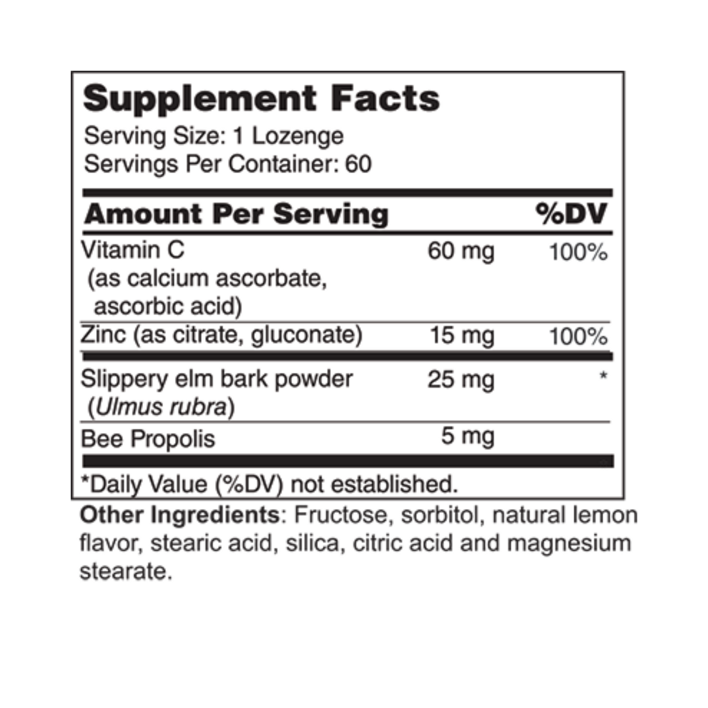 Zinc Lozenges 15mg